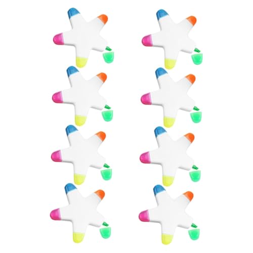 SHOWERORO 8 Stück Teiliges Sternförmige Neon Marker Stifte mit Ergonomischem Griff für Notizen Zeichnungen Scrapbooking und Planer Langlebige Leuchtende Farben Vielseitig für Schule und Büro SHOWERORO 8 Stück Teiliges Sternförmige Neon Marker Stifte mit Ergonomischem Griff für Notizen Zeichnungen Scrapbooking und Planer Langlebige Leuchtende Farben Vielseitig für Schule und Büro von SHOWERORO