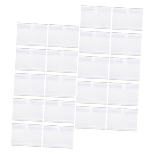 SHOWERORO 80 Stück Transparente Preisschilder für Supermärkte Stabile Etikettenhalter mit Doppeltem Haken für Einzelhandel und Lebensmittelanzeigen SHOWERORO 80 Stück Transparente Preisschilder für Supermärkte Stabile Etikettenhalter mit Doppeltem Haken für Einzelhandel und Lebensmittelanzeigen von SHOWERORO