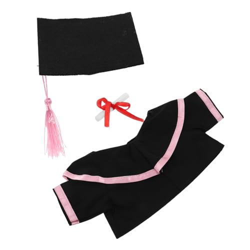 SHOWERORO Abschlussbär-outfit Kuscheltier Mütze Grad-hut- Plüschtier-abschlussoutfit Abschlussbärenkleidung Bären-abschlussschal Mütze Und Mantel Plüschbär-tiermütze Stoff Rosa SHOWERORO Abschlussbär-outfit Kuscheltier Mütze Grad-hut- Plüschtier-abschlussoutfit Abschlussbärenkleidung Bären-abschlussschal Mütze Und Mantel Plüschbär-tiermütze Stoff Rosa von SHOWERORO