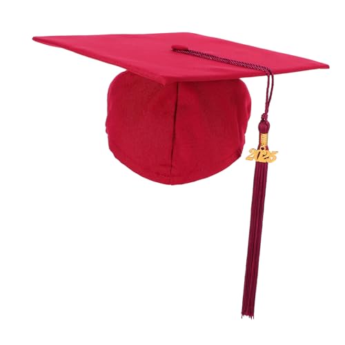SHOWERORO Eleganter Abschlusshut Mit Quasten College-kappe Für Erwachsene Für Die Abschlussfeier Robustes Polyester Und Verstellbares Band von SHOWERORO