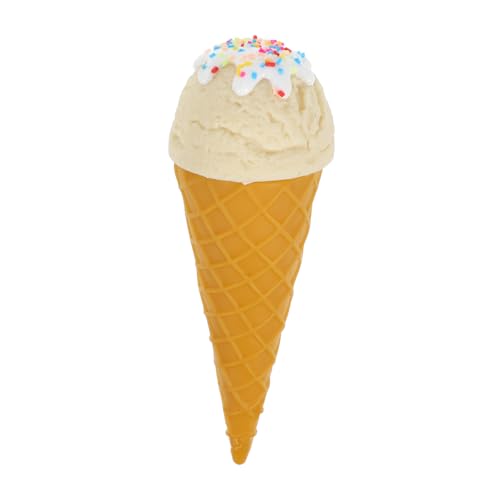SHOWERORO Künstliche Eistüte Realistische Eistüte Waffeltüte Für Dekoration Schaufensterdekoration Fotoset Weiß Kunststoff Lebensecht Eisdessertmaschine-Spielzeug Eistüten Spielzeug von SHOWERORO
