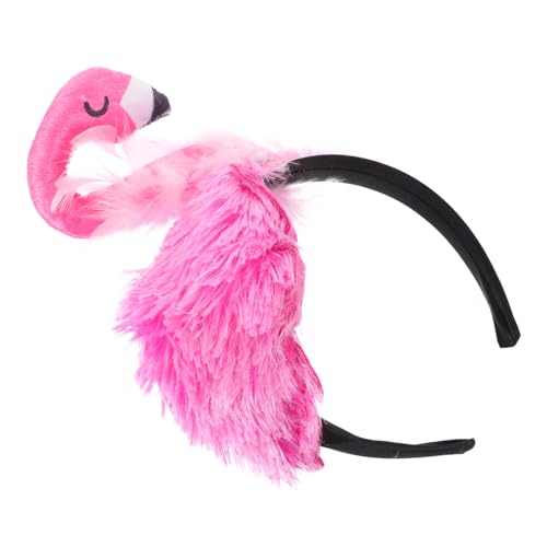 SHOWERORO Flamingo Stirnband Party Haar Accessoire Requisite Party Haardekoration Kinder Kopfschmuck Tier Haarbänder Kreative Haarreifen Schönes Cartoon Stirnband Bezaubernder von SHOWERORO