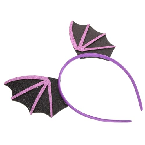 SHOWERORO Fledermaus Stirnband Halloween Haar Accessoires Fledermäuse Fledermausflügel Haar Halloween Stirnband Für Erwachsene von SHOWERORO