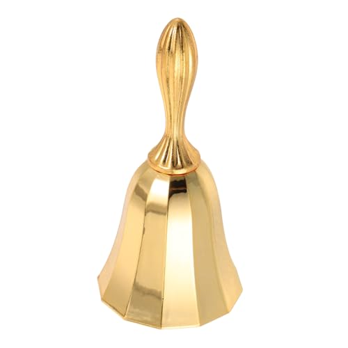SHOWERORO Gerichtsglocke europäischer Stil Retro-Rufglocke Metallglocke im europäischen Stil Schreibtischklingel für den Service esstisch glocke Zinklegierung Golden von SHOWERORO