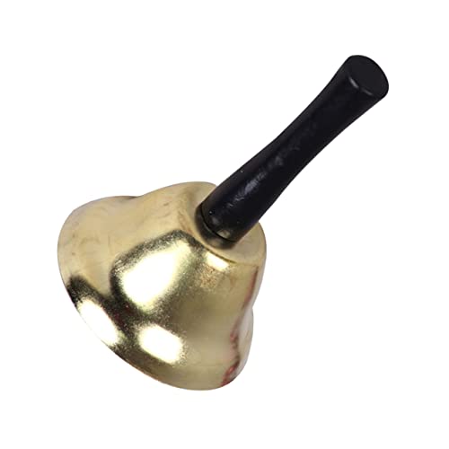 SHOWERORO Handglocke mit Holzgriff Laute Handrufglocke aus Metall für Schule Empfang und Weihnachtsdeko Musikalisches Percussioninstrument für Vielseitige SHOWERORO Handglocke mit Holzgriff Laute Handrufglocke aus Metall für Schule Empfang und Weihnachtsdeko Musikalisches Percussioninstrument für Vielseitige von SHOWERORO