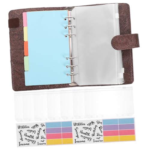 SHOWERORO Haushaltsgeld Organizer Mit Loseblatt-budgetbuch Budget-ordner Für Geldsparen Budget-notizblock Mit Seitenteiler Für Quittungen Und Karten von SHOWERORO