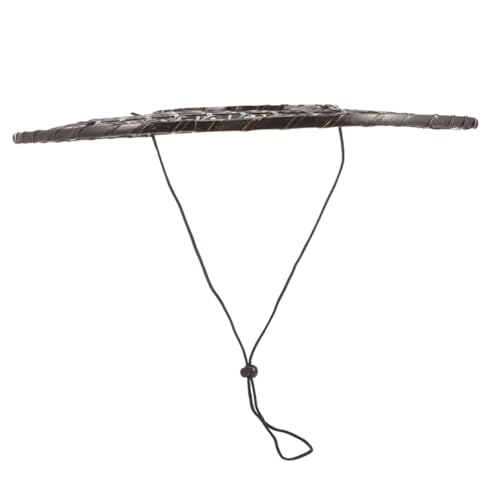 SHOWERORO Hut Aus Bambus Breiter Strohhut Hut Im Antiken Stil Bauernhut Stroh Japanischer Sonnenhut Asiatischer Strohhut Japanischer -hut Ninja-hut Strand-strohhut Vietnam-kappe Black von SHOWERORO