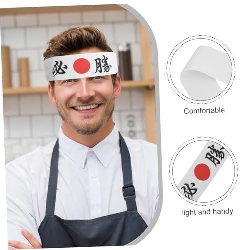 SHOWERORO Japanisches Ninja Stirnband Hachimaki Robust Vielseitig für Karate Koch und Sport Modernes Design Langlebig und Praktisch Samurais Kopfband Zubehör von SHOWERORO