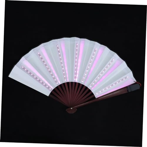 SHOWERORO LED Glühender Faltfächer Kreatives Performance für Tanzpartys Hochzeiten und Konzerte Farbwechselnder Handventilator für Cosplay und Bühnenaufführungen SHOWERORO LED Glühender Faltfächer Kreatives Performance für Tanzpartys Hochzeiten und Konzerte Farbwechselnder Handventilator für Cosplay und Bühnenaufführungen von SHOWERORO