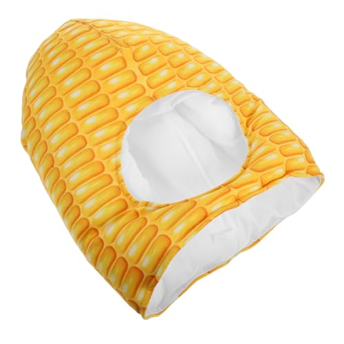 SHOWERORO Mais Kostüm Hut Plüsch Bananenhut Erwachsene Mais Kopfbedeckung von SHOWERORO
