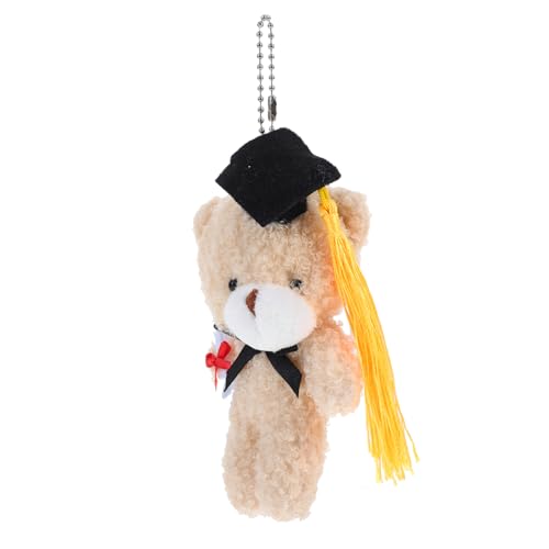 SHOWERORO Mini Abschlussbär Plüsch Kuscheltier mit Doktorhut Süßer Plüschbär für DIY Abschluss Schlüsselanhänger Perfektes für Schul und College Absolventen Hochwertiges Weiches Material SHOWERORO Mini Abschlussbär Plüsch Kuscheltier mit Doktorhut Süßer Plüschbär für DIY Abschluss Schlüsselanhänger Perfektes für Schul und College Absolventen Hochwertiges Weiches Material von SHOWERORO