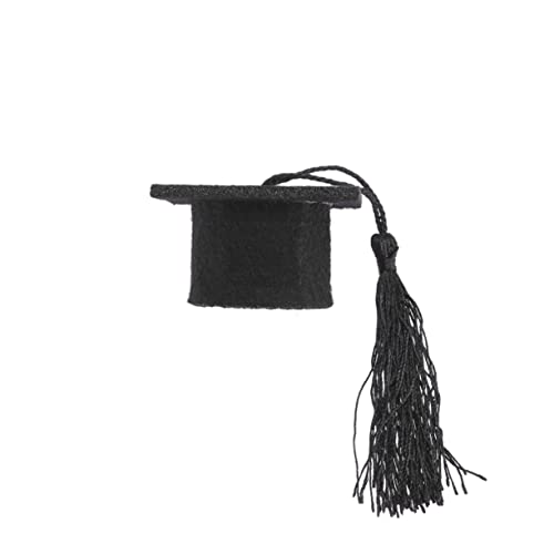 SHOWERORO Schwarze Quaste Kappe Für Weinflaschen Mini Doktorhut Elegante Tischdekoration Weihnachten SHOWERORO Schwarze Quaste Kappe Für Weinflaschen Mini Doktorhut Elegante Tischdekoration Weihnachten von SHOWERORO