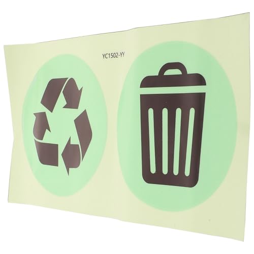 SHOWERORO Nachleuchtender Mülltonnen aufkleber Selbstklebend Wasserfest Mülltrennung Kennzeichnung Große Recycling Abfall Sticker für Küche und Haushalt Einfache Anwendung Glatten SHOWERORO Nachleuchtender Mülltonnen aufkleber Selbstklebend Wasserfest Mülltrennung Kennzeichnung Große Recycling Abfall Sticker für Küche und Haushalt Einfache Anwendung Glatten von SHOWERORO