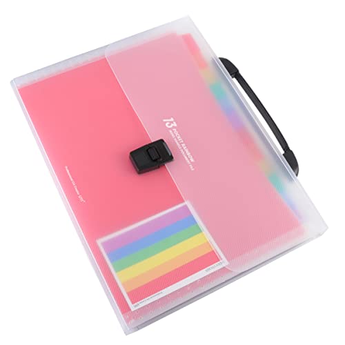 SHOWERORO Ordnertasche Aktentasche 13 Taschen A4 Dokumentenmappe Für Studenten Zubehör SHOWERORO Ordnertasche Aktentasche 13 Taschen A4 Dokumentenmappe Für Studenten Zubehör von SHOWERORO
