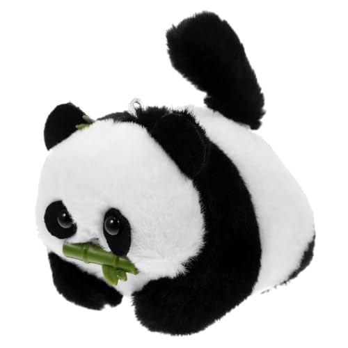 SHOWERORO Plüsch Panda Schlüsselanhänger Weiches Kuscheltier mit Beweglichem Niedliches Tieranhänger zum Dekorieren von Taschen Schlüsseln und Geschenken für Panda Fans von SHOWERORO
