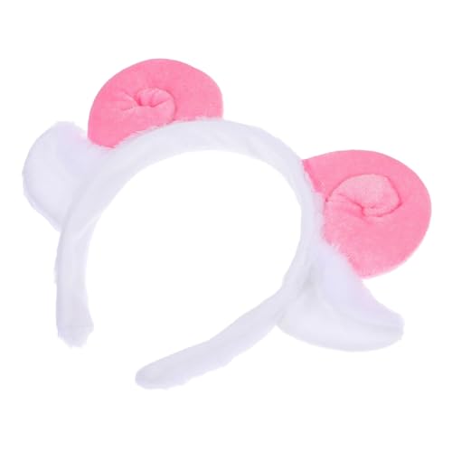 SHOWERORO Plüsch Schafhörner Stirnband Weiches Cartoon Tier Haarreif Kleine Hörner Leichtes Cosplay Accessoire Für Halloween Partys Damen von SHOWERORO