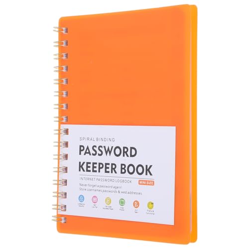SHOWERORO Praktisches Passwort Notizbuch mit Alphabetischem Register Spiralbindung Vielseitiger Passwort Organizer für Sichere Website Login Verwaltung und Effiziente Adressaufzeichnung von SHOWERORO