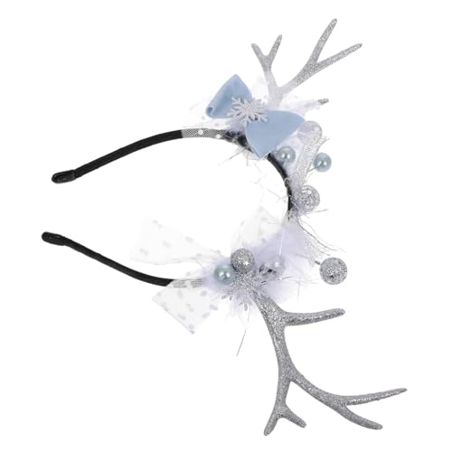 SHOWERORO Stirnband zum Anziehen für Damen weihnachtliches Geweih-Stirnband mit Glitzer für Feiertagstreffen SHOWERORO Stirnband zum Anziehen für Damen weihnachtliches Geweih-Stirnband mit Glitzer für Feiertagstreffen von SHOWERORO