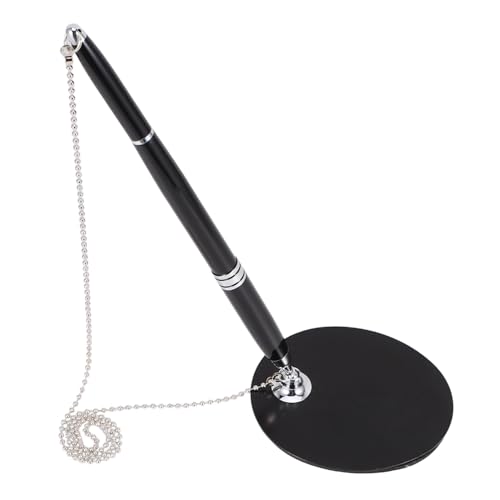 SHOWERORO Sicherer Empfangstresen Stift mit Metallkugelkopf Kette und Stifthalter Festsitzender Kugelschreiber für Bank Büro und Hotel Bedruckbar für Werbezwecke Am Empfang SHOWERORO Sicherer Empfangstresen Stift mit Metallkugelkopf Kette und Stifthalter Festsitzender Kugelschreiber für Bank Büro und Hotel Bedruckbar für Werbezwecke Am Empfang von SHOWERORO