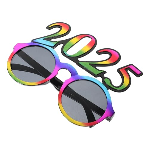 SHOWERORO Silvester Partybrille Rundes Digitaldesign Bunt Leuchtend Lustige Foto Requisite für Neujahrs Abschlussfeier Leicht Bequem für Erwachsene und Jugendliche SHOWERORO Silvester Partybrille Rundes Digitaldesign Bunt Leuchtend Lustige Foto Requisite für Neujahrs Abschlussfeier Leicht Bequem für Erwachsene und Jugendliche von SHOWERORO
