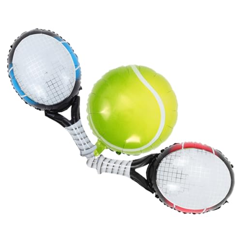 SHOWERORO Tennis-Thema Luftballons Schläger 1 Set von dekorativen Luftballons für Geburtstag und Hochzeit von SHOWERORO
