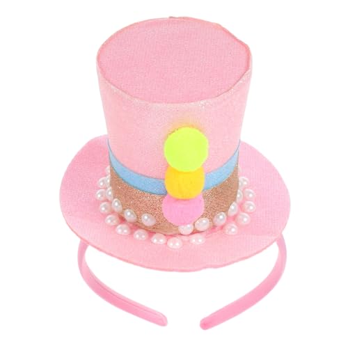 SHOWERORO Top Hut Stirnband Geburtstagsfeier Kopfbedeckung Mini Top Hut Faszinator Pailletten Kostümhut Für Tea Party Carnival Halloween von SHOWERORO