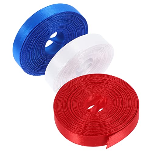 SHOWERORO Bandstreifen Zur Feier Des Unabhängigkeitstags 3 Rollen Rot-weiße Kranzdekoration Zum Basteln SHOWERORO Bandstreifen Zur Feier Des Unabhängigkeitstags 3 Rollen Rot-weiße Kranzdekoration Zum Basteln von SHOWERORO