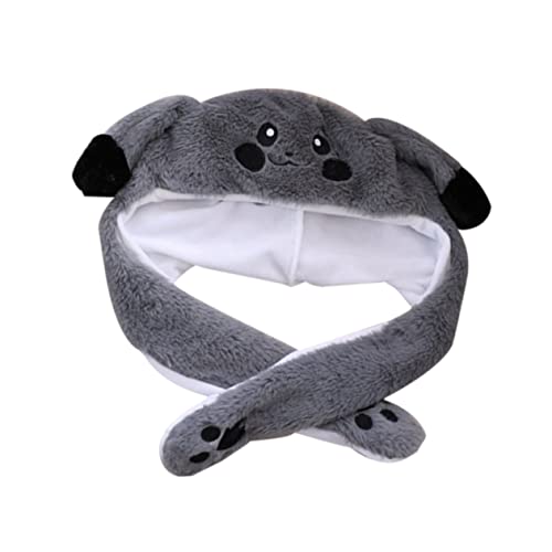 SHOWERORO Mütze Mit Tierohren Plüsch Hamstermütze Modisch Warm Für Dunkelgrau SHOWERORO Mütze Mit Tierohren Plüsch Hamstermütze Modisch Warm Für Dunkelgrau von SHOWERORO