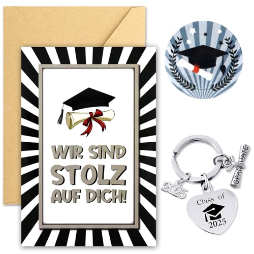 Bestandene prüfung geschenk,1 bachelor karte+1 Graduation Keychain,mit Umschlag Aufkleber,Abschluss Schlüsselanhänger Glückwunschkarte,Bestandene prüfung karte,Abschluss Geschenk,Bachelor geschenk Bestandene prüfung geschenk,1 bachelor karte+1 Graduation Keychain,mit Umschlag Aufkleber,Abschluss Schlüsselanhänger Glückwunschkarte,Bestandene prüfung karte,Abschluss Geschenk,Bachelor geschenk von SHOWHEEL
