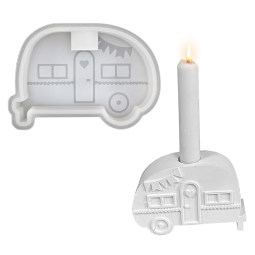 Camping Bus Silikonform Kerzenhalter,Silikonform Kerzenhalter,Auto Gießform Kerzenhalter,Silikonformen Gießformen,Gießformen Kerzen,für Kerzenherstellung,Handgefertigte Seife,Handwerk Ornamente von SHOWHEEL