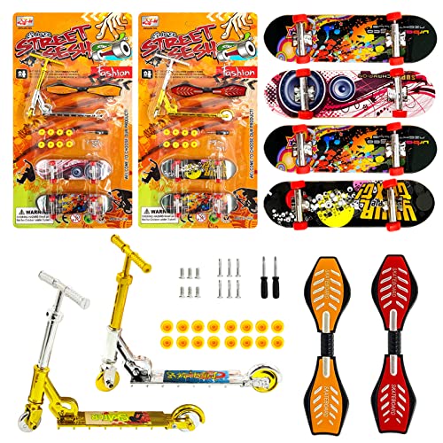 SHOWHEEL Finger Skateboard, 8 Stück Mini Skateboard Set, Fingerskateboard Training Requisiten, Professionelles Finger Spielzeug - für Kinder Partytütenfüller, Mitgebsel Kindergeburtstag SHOWHEEL Finger Skateboard, 8 Stück Mini Skateboard Set, Fingerskateboard Training Requisiten, Professionelles Finger Spielzeug - für Kinder Partytütenfüller, Mitgebsel Kindergeburtstag von SHOWHEEL