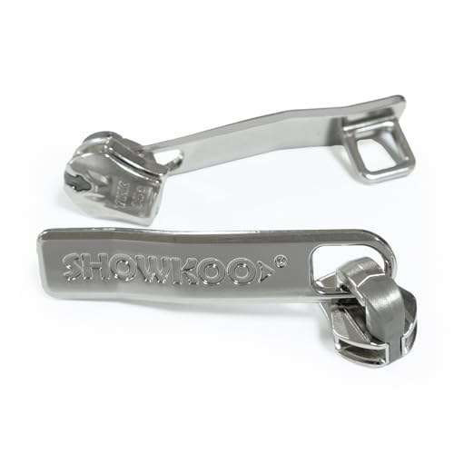 SHOWKOO Ersatz-Metall-Reißverschlussgriff, Reißverschlusslasche, Reparatur für Gepäck, Koffer SHOWKOO Ersatz-Metall-Reißverschlussgriff, Reißverschlusslasche, Reparatur für Gepäck, Koffer von SHOWKOO
