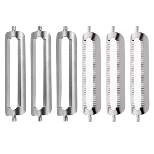 6 Stück Sparschäler Tupper,Sparschäler Ersatzklingen für Spargelschäler Tupperware Ersatzklinge,Neuer Kartoffelschäler Schälmesser,Gemüseschäler für Vegetable Peeler Gurkenschäler Potato Peeler 6 Stück Sparschäler Tupper,Sparschäler Ersatzklingen für Spargelschäler Tupperware Ersatzklinge,Neuer Kartoffelschäler Schälmesser,Gemüseschäler für Vegetable Peeler Gurkenschäler Potato Peeler von SHPUJUN