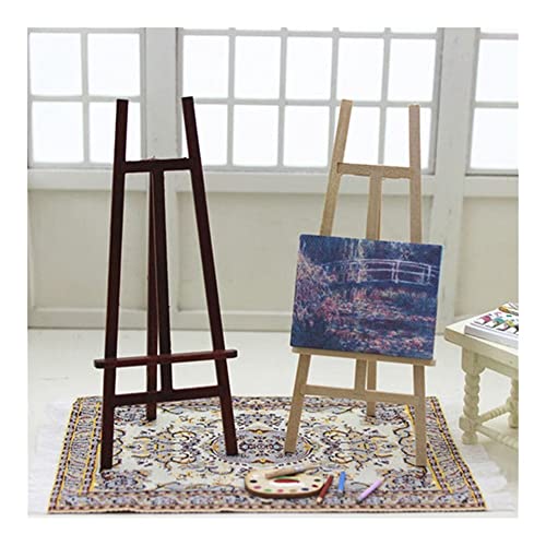 1 x Holzstaffelei, Mini-Künstler, Holz, Hochzeit, Tischkartenständer, Displayhalter für Party-Dekoration, Triange-Kunst-Staffelei, Staffelei, Präsentationsständer (Farbe: A) von SHQ