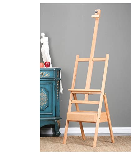 Massivholz-Staffelei für Künstler, Ölfarben, Aquarellmalerei, Ständer, Kunstbedarf für Künstler, Staffelei, Präsentationsständer (Farbe: A) von SHQ