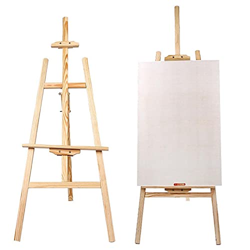 Verstellbare Staffelei aus Massivholz, multifunktionales Kunstwerkzeug, Mehrzweck-Ölgemälde-Regal (ohne Zeichenbrett), Staffelei, Präsentationsständer (Farbe: A) von SHQ