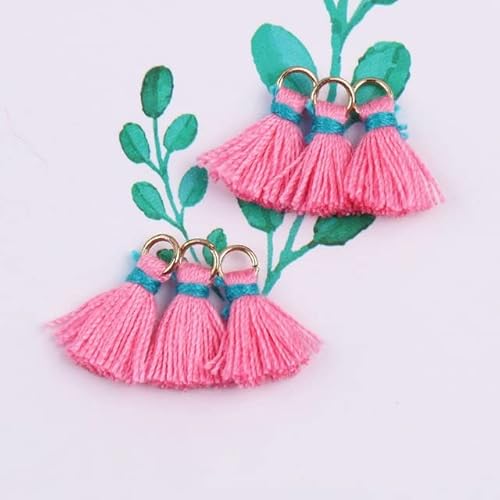 12 Stücke 1,5 cm Baumwollfaden Mini Quaste Trim Anhänger DIY Handwerk Materialien Schmuck Zubehör Materialien Hängering Kleine Fransen-Rose Pink 12 Stücke 1,5 cm Baumwollfaden Mini Quaste Trim Anhänger DIY Handwerk Materialien Schmuck Zubehör Materialien Hängering Kleine Fransen-Rose Pink von SHRIMAD
