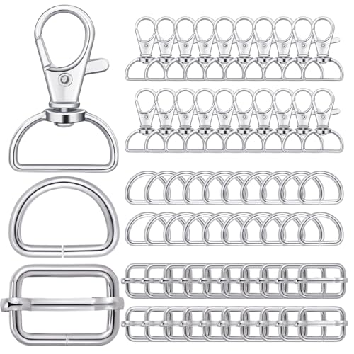 SHSMPXOY 60 Stück Taschenzubehör zum Nähen Metall Schnallen und Verschlüsse D Ringe 25mm Drehbare Karabinerhaken Mit Drehgelenk Schlüsselanhänger Haken Schieber Gürtelschnallen Rucksack Reparatur SHSMPXOY 60 Stück Taschenzubehör zum Nähen Metall Schnallen und Verschlüsse D Ringe 25mm Drehbare Karabinerhaken Mit Drehgelenk Schlüsselanhänger Haken Schieber Gürtelschnallen Rucksack Reparatur von SHSMPXOY