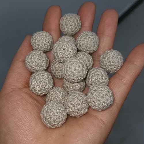 Gehäkelt Holzperlen 20Pcs 16mm Hölzerne Häkelperlen Runde gehäkelte Holzperlen Häkelperlen Holzperlen Auffädeln für DIY Schmuck Halskette Armband Basteln Crocheted Wooden Beads Zubehör Gehäkelt Holzperlen 20Pcs 16mm Hölzerne Häkelperlen Runde gehäkelte Holzperlen Häkelperlen Holzperlen Auffädeln für DIY Schmuck Halskette Armband Basteln Crocheted Wooden Beads Zubehör von SHTGOI