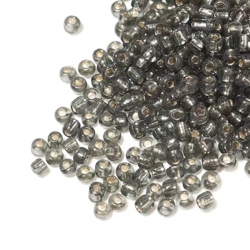 Rocailles Perlen 450g 6/0 4mm Rocailles Seed Beads 5000 Stück Glas Rocailles für DIY-Armbänder Halsketten Ohrringe Perlen für Armbänder Perlen zum Auffädeln Bunte Glasperlen zum Basteln von SHTGOI