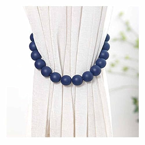 SHTGOI 1 Paar Vorhang Raffhalter Holzperlen Vorhanghalter Boho Raffhalter Seil Farmhouse Perlenvorhang Halter Dekorative Vorhang Drape Krawatte Gardinen Zubehör Für Haus Dekoration Cafe Dunkelblau SHTGOI 1 Paar Vorhang Raffhalter Holzperlen Vorhanghalter Boho Raffhalter Seil Farmhouse Perlenvorhang Halter Dekorative Vorhang Drape Krawatte Gardinen Zubehör Für Haus Dekoration Cafe Dunkelblau von SHTGOI