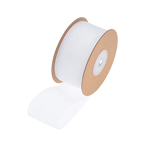 SHTGOI 1 Rolle Organzaband 1cm x 45m Organza Bänder Transparentes Schleifenband Chiffonband Geschenkband Chiffon Dekoband Satinband für DIY Geschenkverpackung Blumenstrauß Dekoration Weiss von SHTGOI