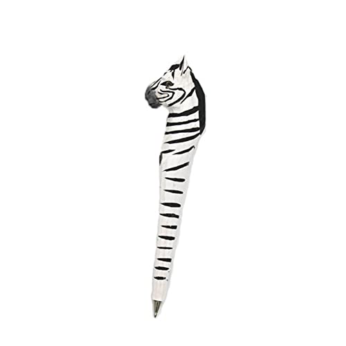 SHTGOI 1 Stück Handgemachte Holz Geschnitzt Tier-Kugelschreiber Süße Tiermotiv Kreativer Stift Kugelscheinstift aus Naturholz für Home Office Schulpartei Kinder Geschenk Zebra SHTGOI 1 Stück Handgemachte Holz Geschnitzt Tier-Kugelschreiber Süße Tiermotiv Kreativer Stift Kugelscheinstift aus Naturholz für Home Office Schulpartei Kinder Geschenk Zebra von SHTGOI