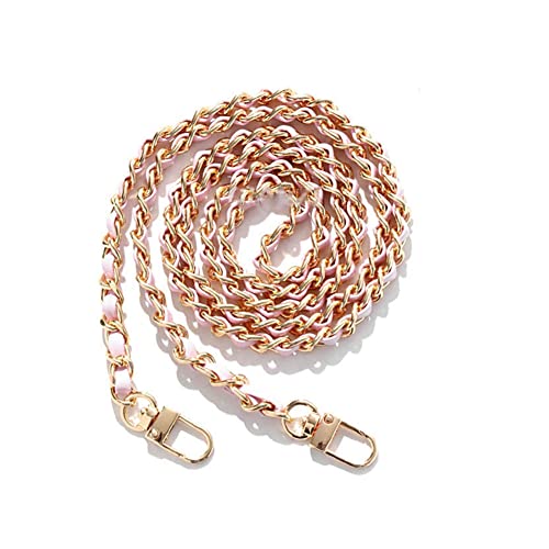SHTGOI 1 Stück Metall Taschenkette Handtaschen Ketten mit Schnallen Ersatzkette Ersatz Schulterriemen Tasche Zubehör Kette Trageriemen Kettenriemen für Umhängetasche Geldbeutel 120cm Rosa SHTGOI 1 Stück Metall Taschenkette Handtaschen Ketten mit Schnallen Ersatzkette Ersatz Schulterriemen Tasche Zubehör Kette Trageriemen Kettenriemen für Umhängetasche Geldbeutel 120cm Rosa von SHTGOI