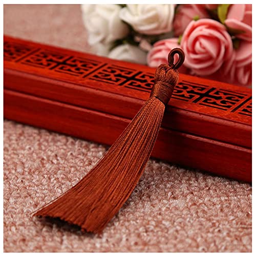 SHTGOI 10 Stück 8 cm Quasten Handgemachte Troddel Anhänger Fransen mit Ice Silky Kordel Schlaufen Floss Lesezeichen Quasten Tassel für Schmuck Souvenir DIY Kleidung Handwerk Zubehör Hellbraun SHTGOI 10 Stück 8 cm Quasten Handgemachte Troddel Anhänger Fransen mit Ice Silky Kordel Schlaufen Floss Lesezeichen Quasten Tassel für Schmuck Souvenir DIY Kleidung Handwerk Zubehör Hellbraun von SHTGOI