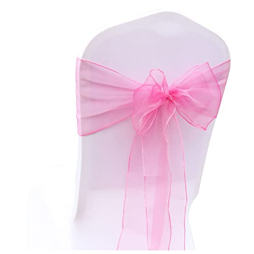 SHTGOI 10 Stück Organza Stuhl Schärpen Schleifen Bänder Stuhlhusse Tüll Stuhlschleifen Stuhlschärpe für Hochzeit Geburtstag Party Empfang Bankette Dekoration 18 x 275 cm Dunkelrosa SHTGOI 10 Stück Organza Stuhl Schärpen Schleifen Bänder Stuhlhusse Tüll Stuhlschleifen Stuhlschärpe für Hochzeit Geburtstag Party Empfang Bankette Dekoration 18 x 275 cm Dunkelrosa von SHTGOI