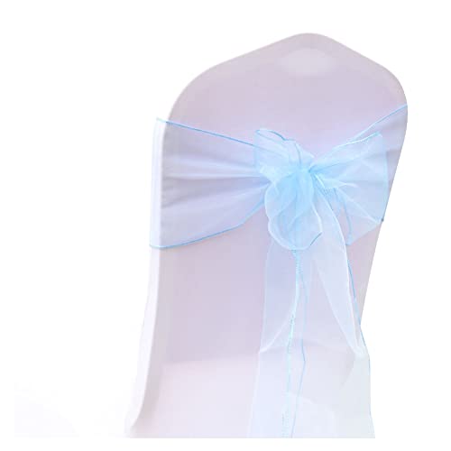 SHTGOI 10 Stück Organza Stuhl Schärpen Schleifen Bänder Stuhlhusse Tüll Stuhlschleifen Stuhlschärpe für Hochzeit Geburtstag Party Empfang Bankette Dekoration 18 x 275 cm Hellblau SHTGOI 10 Stück Organza Stuhl Schärpen Schleifen Bänder Stuhlhusse Tüll Stuhlschleifen Stuhlschärpe für Hochzeit Geburtstag Party Empfang Bankette Dekoration 18 x 275 cm Hellblau von SHTGOI