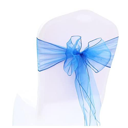 SHTGOI 10 Stück Organza Stuhl Schärpen Schleifen Bänder Stuhlhusse Tüll Stuhlschleifen Stuhlschärpe für Hochzeit Geburtstag Party Empfang Bankette Dekoration 18 x 275 cm Königsblau SHTGOI 10 Stück Organza Stuhl Schärpen Schleifen Bänder Stuhlhusse Tüll Stuhlschleifen Stuhlschärpe für Hochzeit Geburtstag Party Empfang Bankette Dekoration 18 x 275 cm Königsblau von SHTGOI