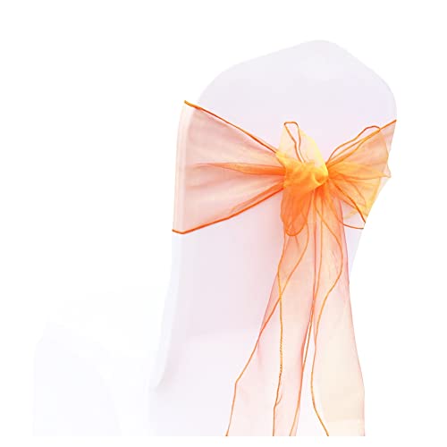 SHTGOI 10 Stück Organza Stuhl Schärpen Schleifen Bänder Stuhlhusse Tüll Stuhlschleifen Stuhlschärpe für Hochzeit Geburtstag Party Empfang Bankette Dekoration 18 x 275 cm Korallenorange SHTGOI 10 Stück Organza Stuhl Schärpen Schleifen Bänder Stuhlhusse Tüll Stuhlschleifen Stuhlschärpe für Hochzeit Geburtstag Party Empfang Bankette Dekoration 18 x 275 cm Korallenorange von SHTGOI