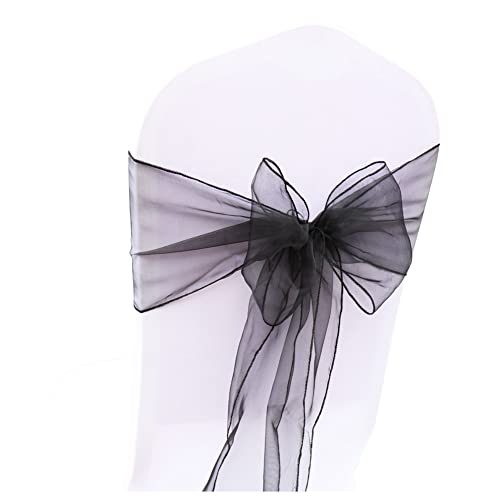 SHTGOI 10 Stück Organza Stuhl Schärpen Schleifen Bänder Stuhlhusse Tüll Stuhlschleifen Stuhlschärpe für Hochzeit Geburtstag Party Empfang Bankette Dekoration 18 x 275 cm Schwarz SHTGOI 10 Stück Organza Stuhl Schärpen Schleifen Bänder Stuhlhusse Tüll Stuhlschleifen Stuhlschärpe für Hochzeit Geburtstag Party Empfang Bankette Dekoration 18 x 275 cm Schwarz von SHTGOI